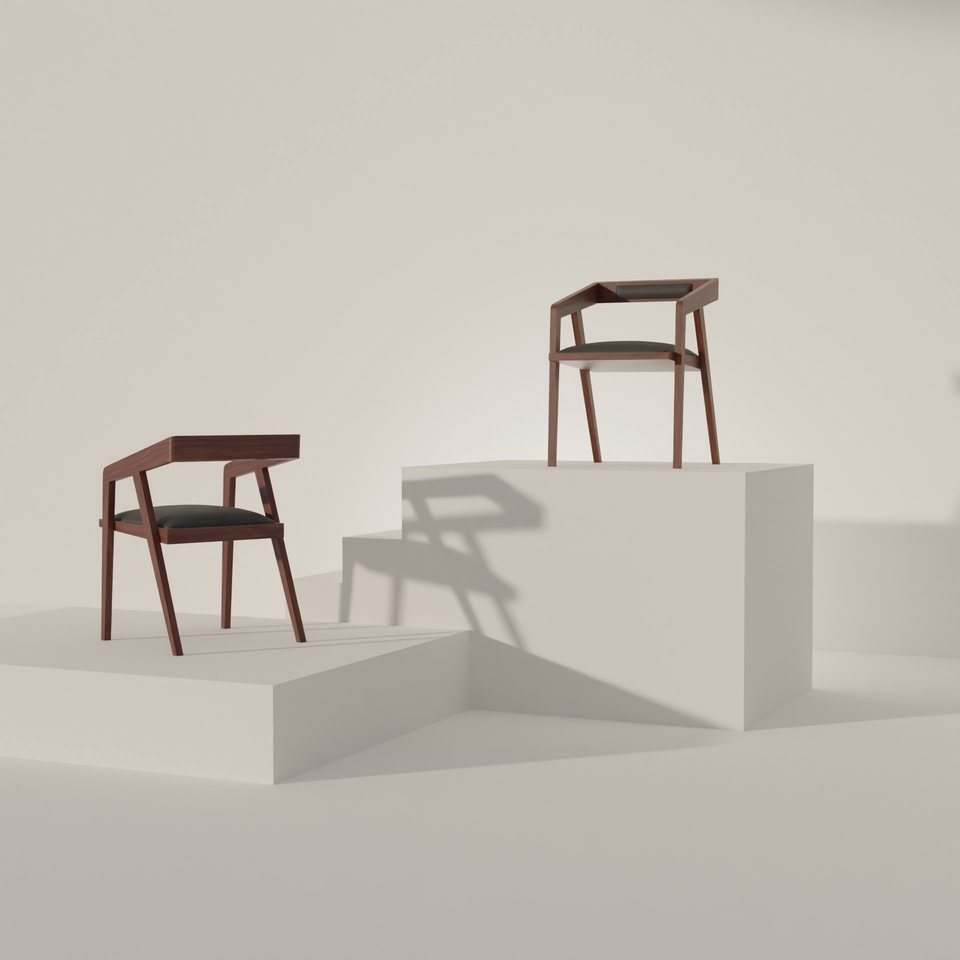 Desain Furniture - 3D model furniture render realistic dan aestetic - 4