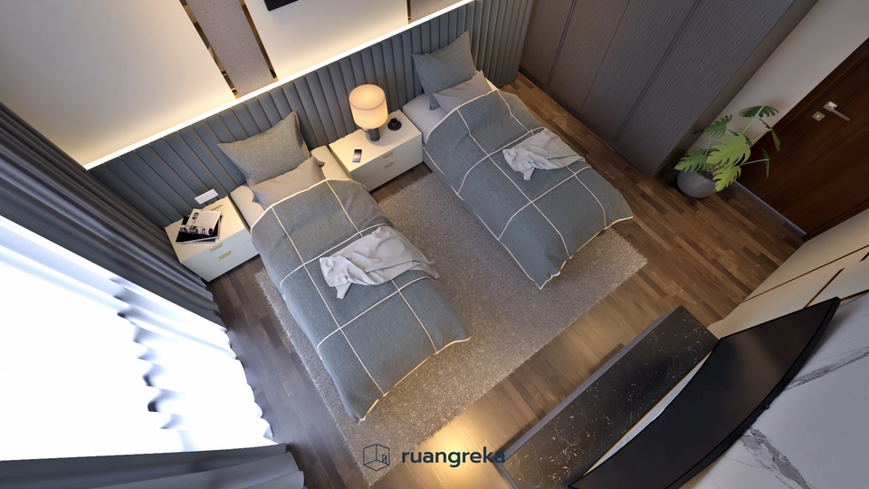 3D & Perspektif - Jasa Desain Interior 3D Modeling Rendering dan Animasi - 5