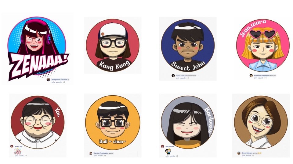 วาดภาพประกอบ - รับวาดภาพประกอบ ออกแบบคาแรคเตอร์ วาดคนเป็นการ์ตูนสไตล์น่ารักๆ - 14