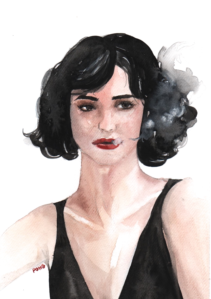 วาดภาพเหมือน Portrait - รับวาดภาพเสมือนจริงบุคคลด้วยสีน้ำ (Watercolor Portrait) - 3