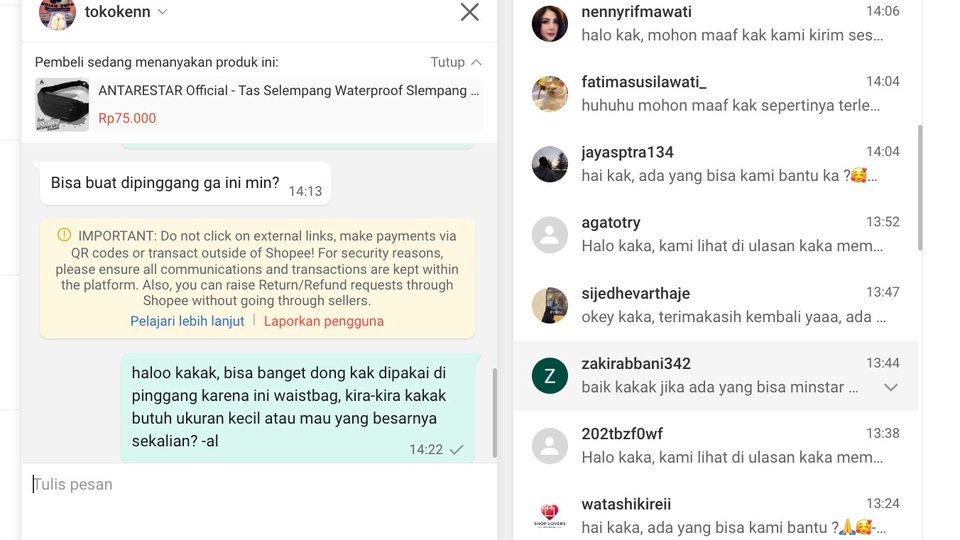 Admin Web & Page - Admin CS Customer Service Marketplace/WA/Website - 6