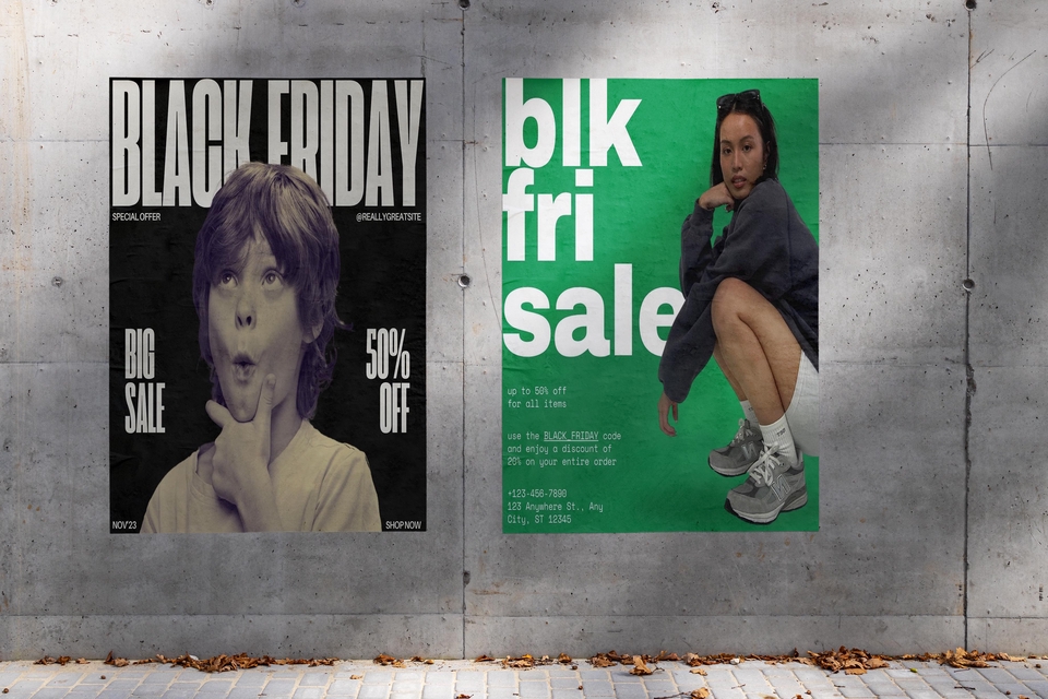 Jasa desain poster Black Friday, desain grafis menarik dan unik untuk promosi.