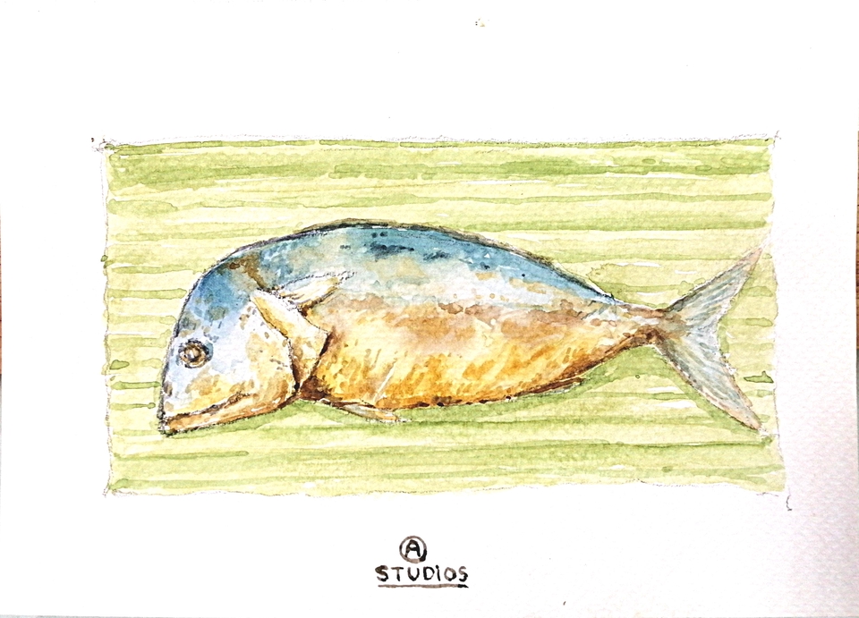 วาดภาพประกอบ - วาดภาพสีน้ำอาหารและเครื่องดื่ม - 2