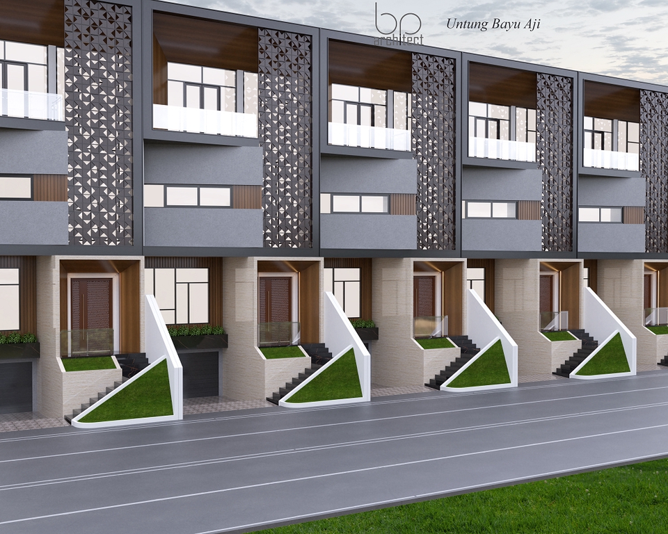 Jasa drafter autocad freelance, desain rumah minimalis modern dengan balkon dan pagar besi, drafter autocad murah, jasa drafter arsitek.