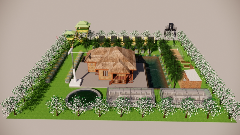 ออกแบบตกแต่งภายในและภายนอก - ออกแบบบ้านสวนเกษตร // ทำแบบก่อสร้าง BIM , As-built , BOQ - 14