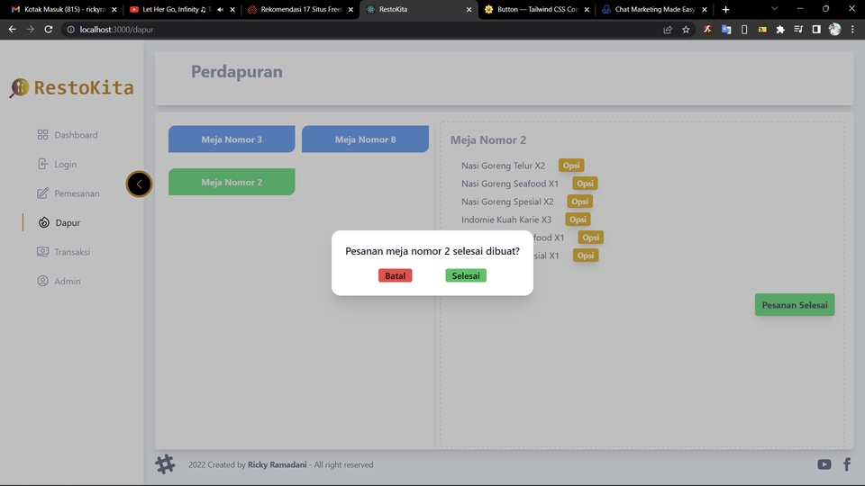 Web Development - Jasa Pembuatan/perbaikan sistem aplikasi web responsiv dengan ReactJs, NodeJs, expressJs - 9