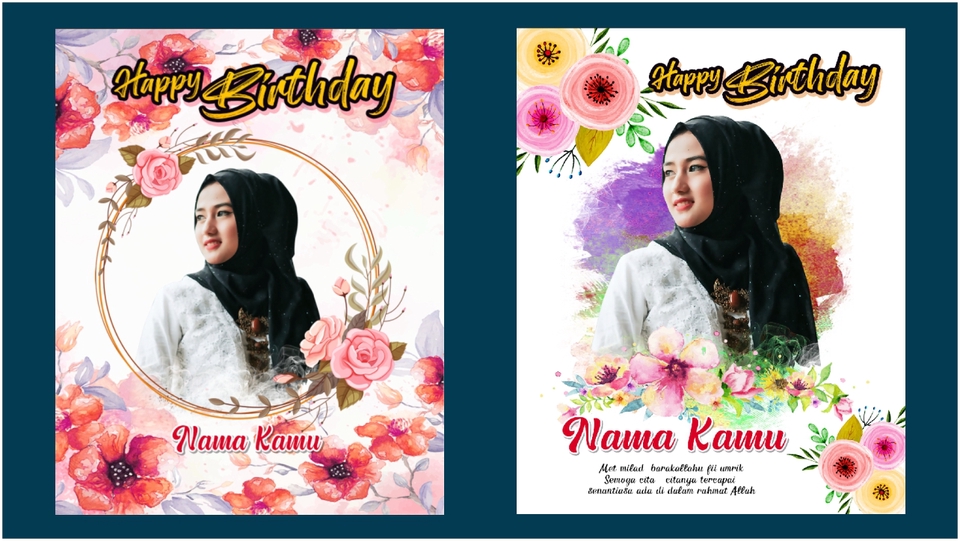 Digital Printing - Desain Banner, Sampul Buku Yasin, Menu Makanan, Brosur, Undangan, Nota, Bio Baby, Foto Custom Dll - 4