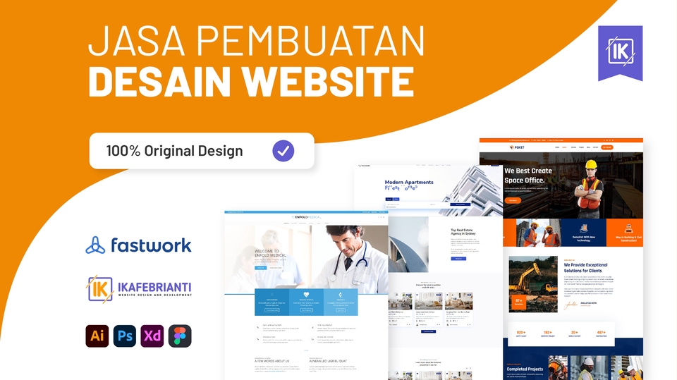 Desain Web - TERBAIK!!! Website Design Professional - Figma/Adobe Illustrator/Photoshop Desain Website Murah - 1