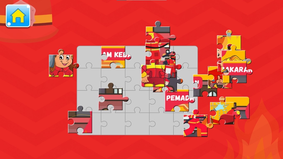 Jasa Pembuatan Game Edukasi Anak: Puzzle Pemadam Kebakaran