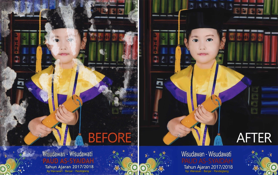 Edit Gambar & Photoshop - Spesialis RESTORASI foto / colouring / retouch / mengembalikan foto jadul menjadi baru - 7