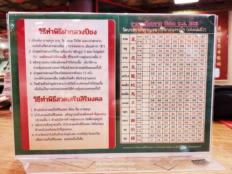 รับจ้างแก้ชง รับจ้างมู รับจ้างทำบุญ ตารางแก้ชง 2566