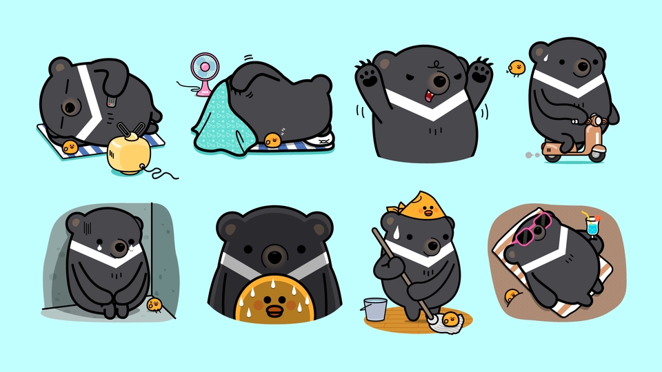ออกแบบ LINE Sticker - ออกแบบการ์ตูนสติ๊กเกอร์ไลน์ ตามสไตล์ที่คุณลูกค้าต้องการ - 12