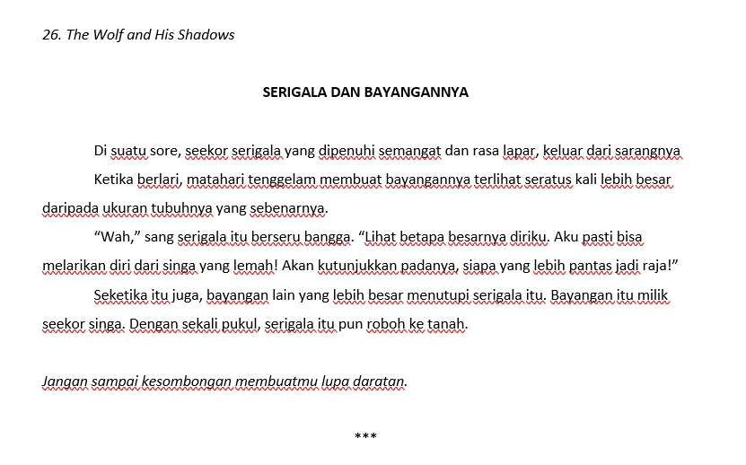 Penerjemahan - Penerjemahan teks IND-ENG dan ENG-IND - 5