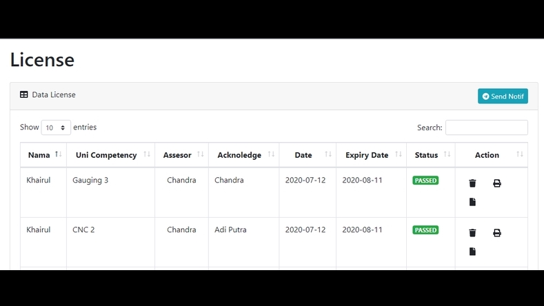 Aplikasi Desktop - APLIKASI EVALUASI KARYAWAN DAN INFROMASI LISENSI Dengan Codeigniter - 2