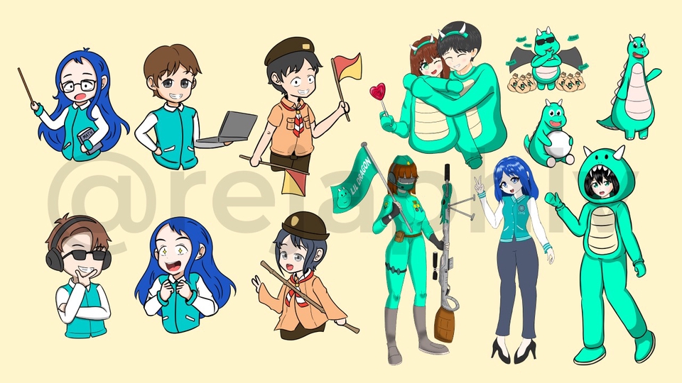 Gambar dan Ilustrasi - Digital Illustrations: Chibi Character - 1