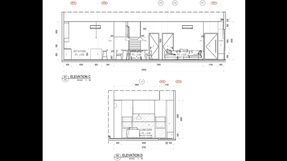 CAD Drawing - Interior CAD DD Drawing (Include CAD furniture drawing) - 3