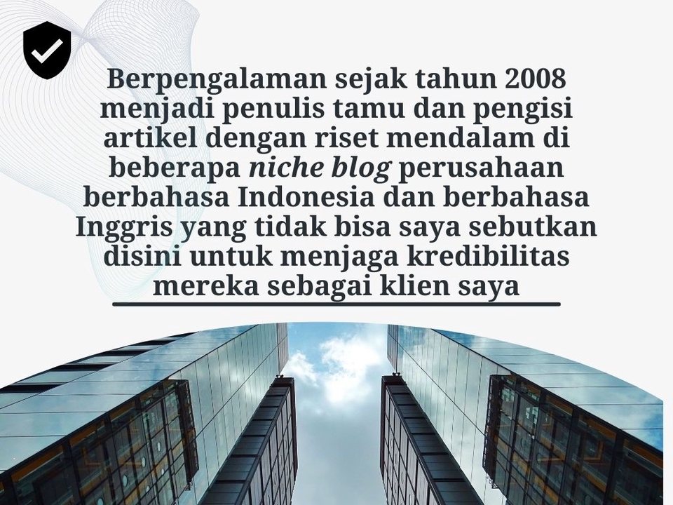 Penulisan Konten - Jasa Penulis Profesional Artikel Bahasa Indonesia dan Bahasa Inggris SEO Friendly Berkualitas Tinggi - 2