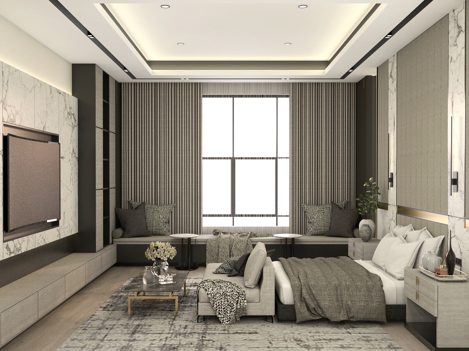 Jasa desain interior rumah minimalis modern dengan desain 3d.