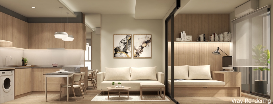 3D Perspective - รับทำ 3ds Perspective โดย SketchUp+Vray - 2
