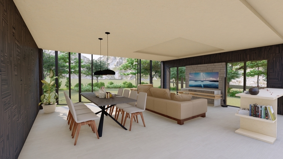 3D Perspective - รับขึ้นแบบบ้าน 3D,อาคารขนาดเล็ก3D Perspective Exterior & interior,  - 1