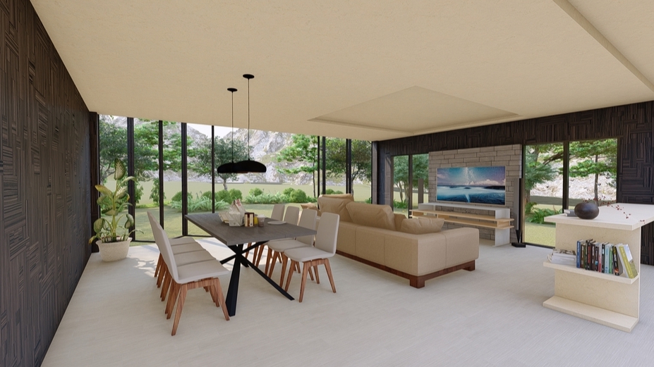 3D Perspective - รับขึ้นแบบบ้าน 3D,อาคารขนาดเล็ก3D Perspective Exterior & interior, - 1
