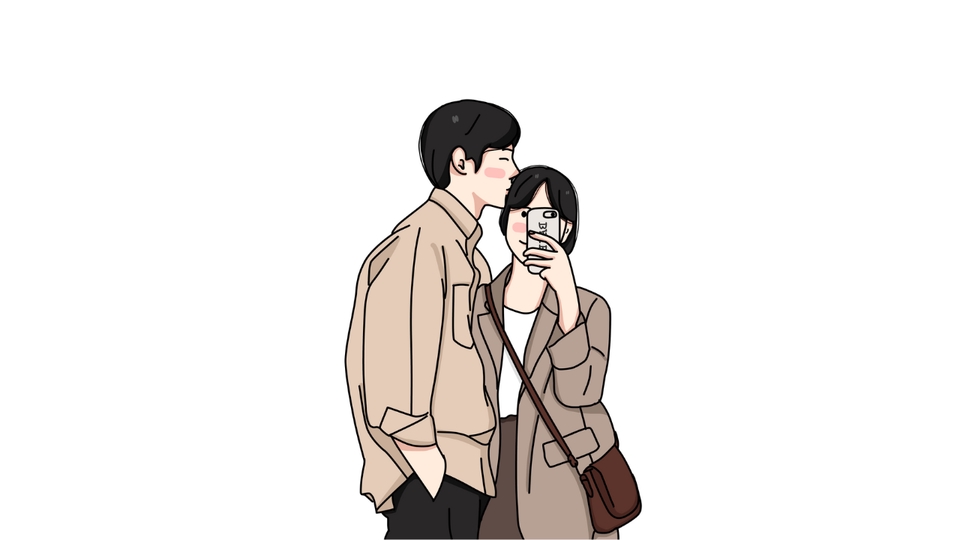 วาดภาพการ์ตูน - รับวาดรูปตามแบบ สไตล์มินิมอล ลายเส้นน่ารักๆ  - 3