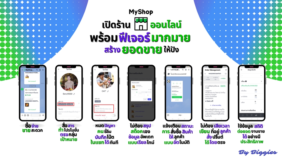 เปิดร้านค้าออนไลน์และลงสินค้า - รับสร้าง LINE OA + LINE (My Shop) ครบทุกฟังก์ชั่น ดูแลสอนจน พร้อมใช้งานได้ทันที แถมฟรี!! หลายรายการ  - 6