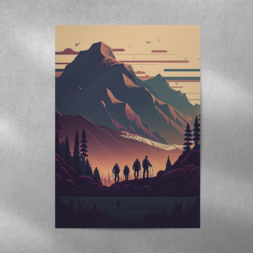Gambar dan Ilustrasi - Membuat Ilustrasi Gambar Gunung untuk poster dan media lainya - 5
