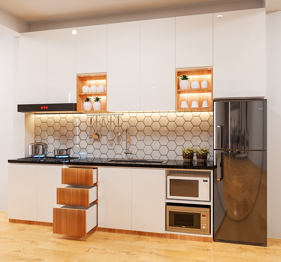 3D & Perspektif - DESAIN 3D KITCHEN SET KUALITAS HD RENDER - 15