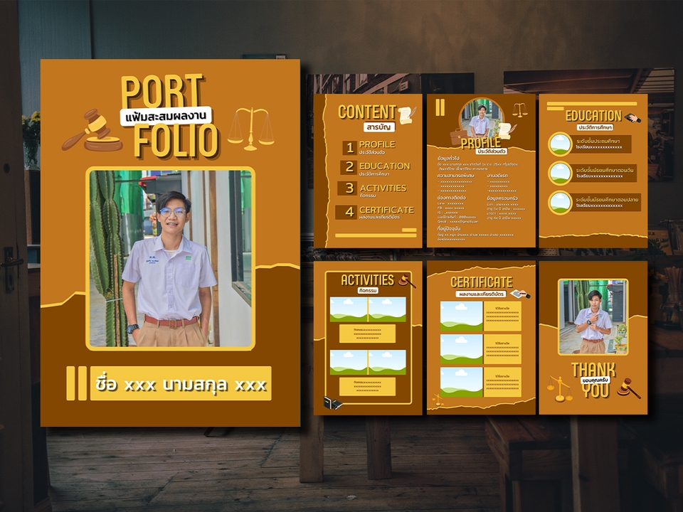 Portfolio & Resume - รับทำ Portfolio สมัครเรียน/สมัครงาน ทำพอร์ตโฟลิโอทุกรูปแบบ ตามสไตล์ที่ต้องการ - 10