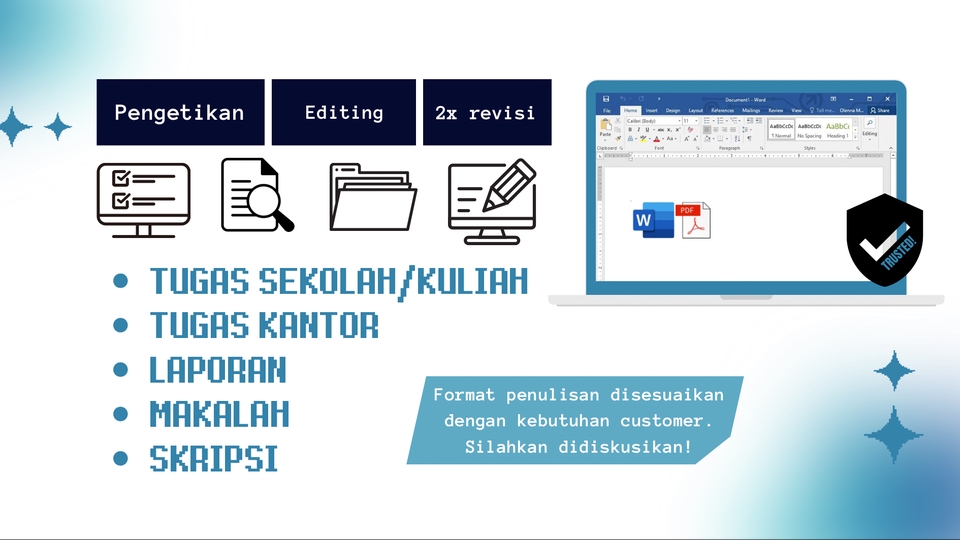 Pengetikan Umum - Optimalkan Produktivitas Anda: Pengetikan dan Editing Dokumen (start from Rp35.000) - 2