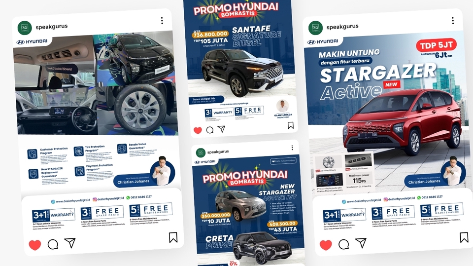 Jasa desain banner instagram untuk promosi produk dan website dengan desain unik dan menarik.