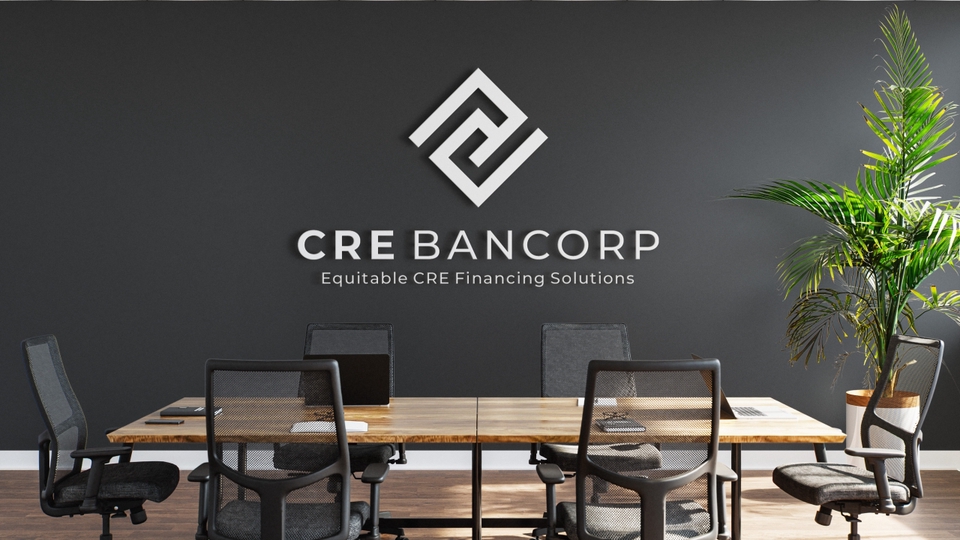 Jasa desain logo perusahaan CRE BANCORP - Layanan keuangan untuk usaha dengan logo minimalis modern, logo modern, desain logo, membuat logo online, logo perusahaan, website logo, membuat logo website