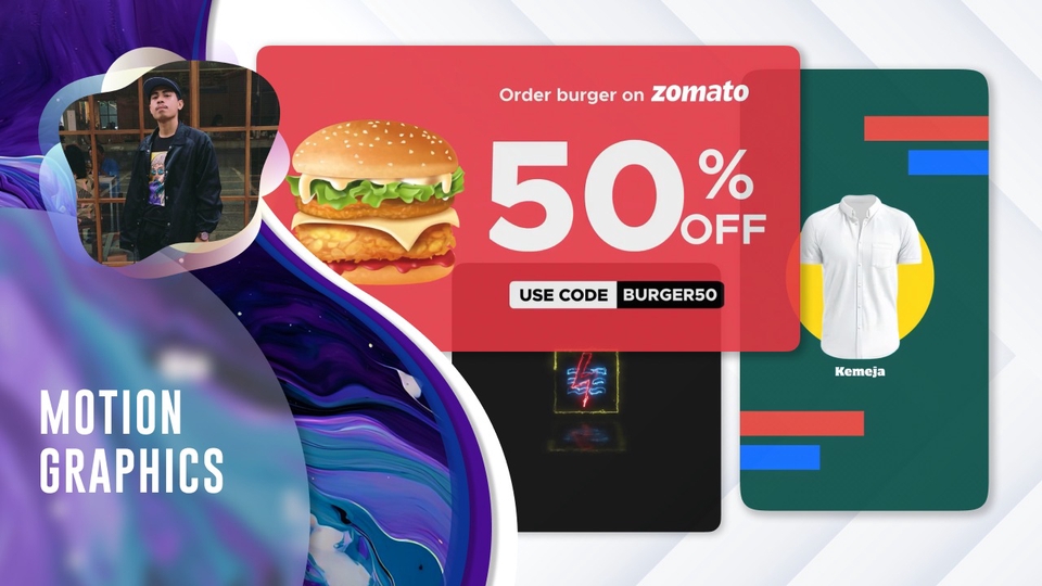 Motion Graphics - 2D Motion Graphic VFX Bumper, Safety Induction, Iklan Perusahaan, Promosi Produk & Event - 1