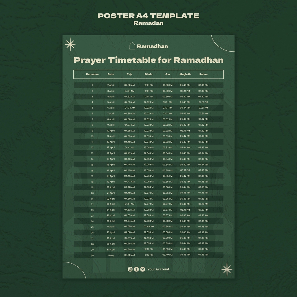 Digital Printing - Desain Imsakiyah/Jadwal Sahur dan Buka Puasa Ramadhan 1444 H untuk Perusahaan, Sekolah, Lembaga Lain - 17