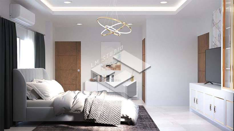 3D Perspective - รับขึ้น 3D model render exterior/interior และลงสี plan - 31