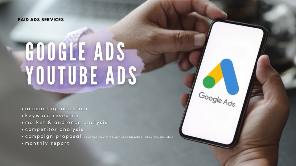 Jasa Google Ads (AdWords) / Iklan Google - Paid Ads Service (Google Ads & YouTube Ads)