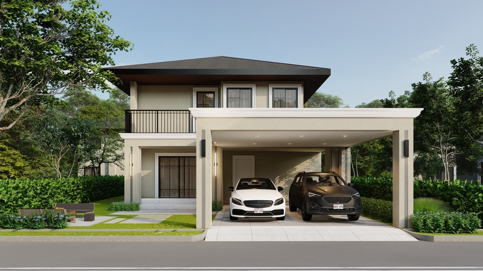 3D Perspective - รับทำภาพ 3D perspective และงาน Video 3D Animation บ้าน คอนโด ภายนอก และภายใน - 1