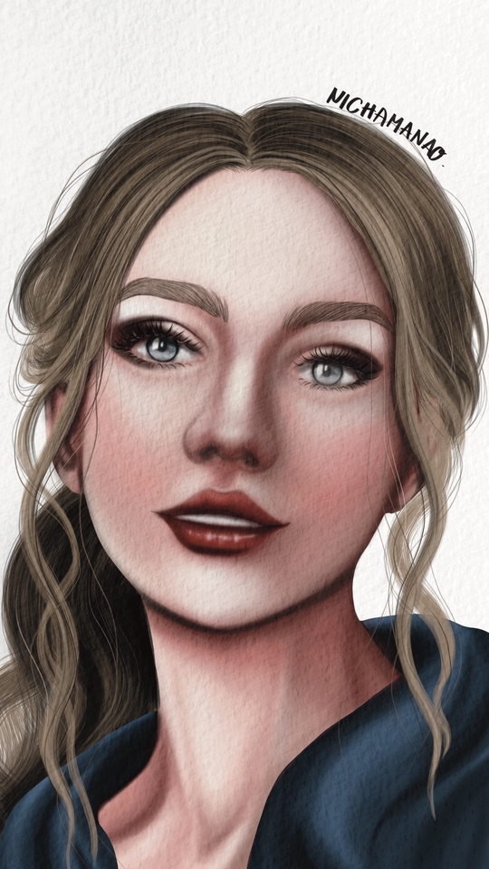 วาดภาพเหมือน Portrait - ภาพเหมือน (Digital Painting) /Semirealistic - 6