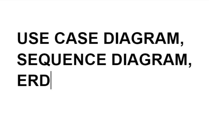 Jasa Lainnya - JASA PEMBUATAN USE CASE DIAGRAM, SEQUENCE DIAGRAM, DAN ERD TUGAS KULIAH - 1