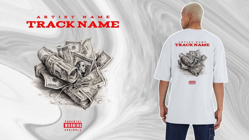 ออกแบบเสื้อยืดลายเงินสด