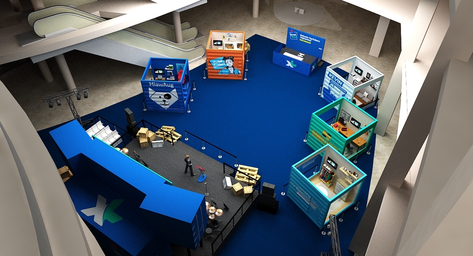 3D & Perspektif - 3d desain booth Pameran - 17