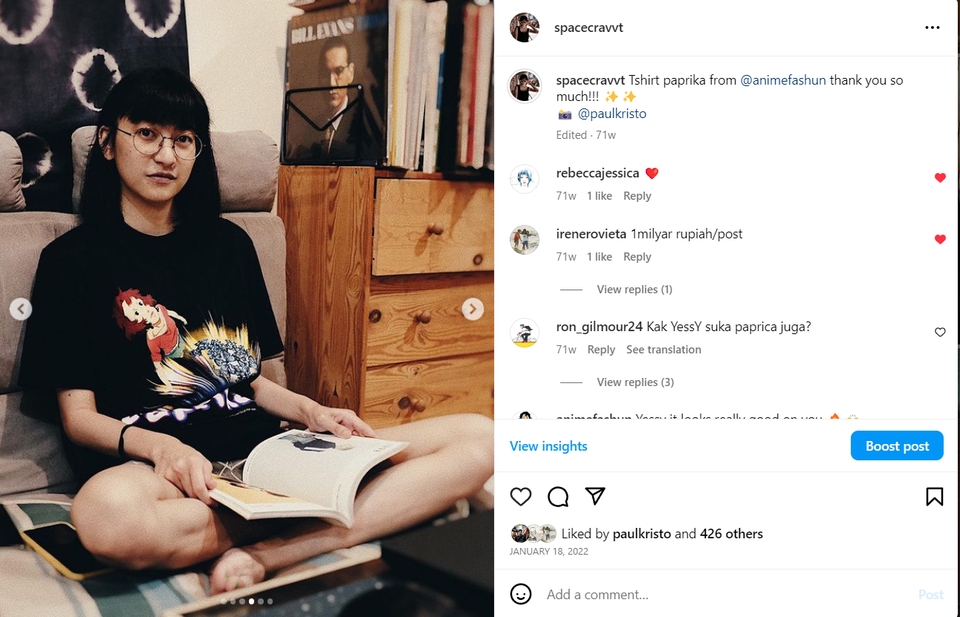 Selebgram/ Socmed - Endrose atau Review Produk - 14