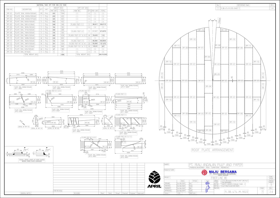 CAD Drawing - DED [Detail Engineering Design] Storage Tank API 650 - 5