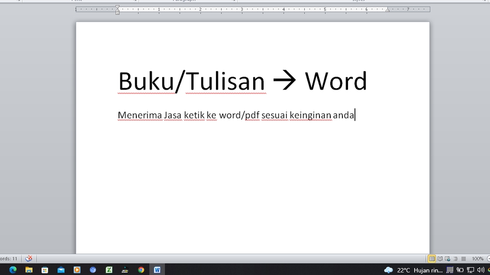 Pengetikan Umum - Buku/tulisan Menjadi Word  - 1