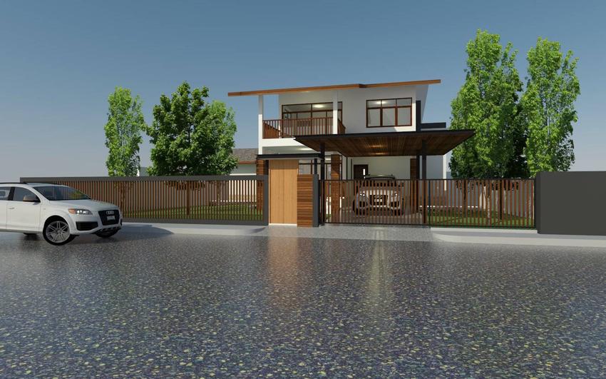 3D Perspective - รูป 3D SketchUp perspective โดยภาพแต่ง Photoshop - 5