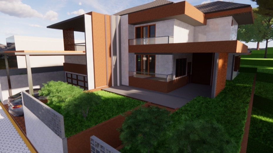 3D & Perspektif - Desain Grafis, Editing Foto, 3D Modelling Bangunan dan RenderingGambar Kerja AutoCAD - 2