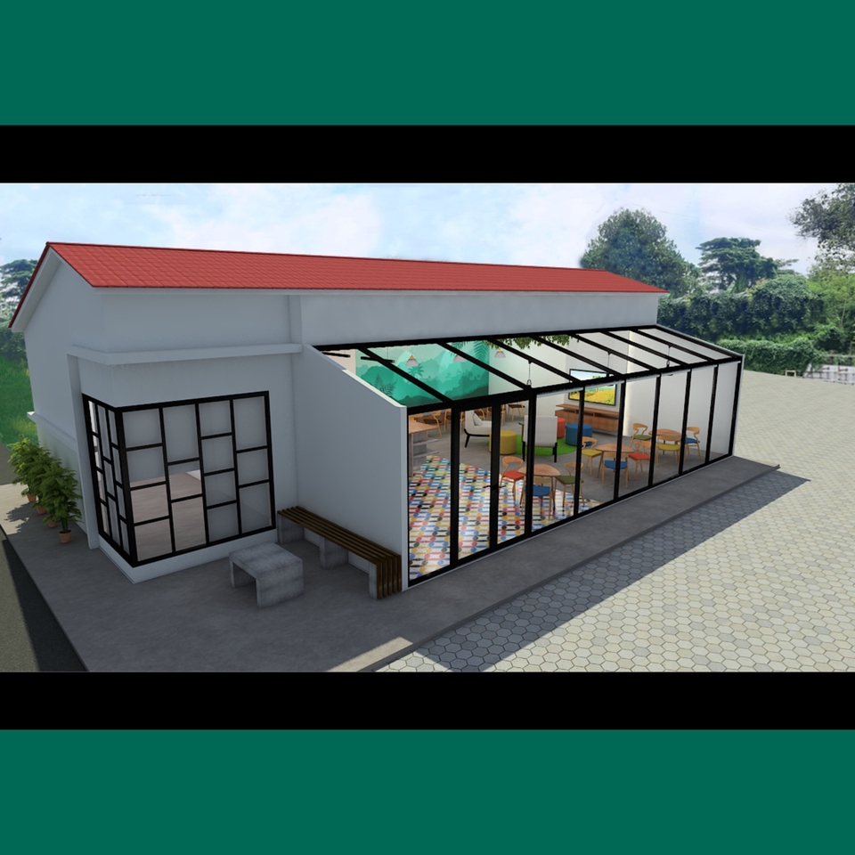 3D & Perspektif - Jasa Desain Denah + 3D Exterior Rumah - 3