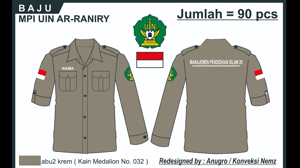 Desain Kaos & Motif - DESAIN KAOS, JAKET, PDH & LAINNYA MULAI 1 HARI JADI - 1