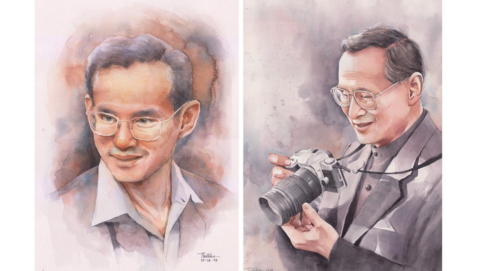 วาดภาพเหมือน Portrait - รับวาดภาพเหมือนสีน้ำ Portrait คน สัตว์ ดอกไม้ วิว  - 29